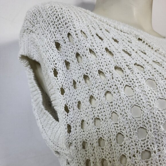 Temperance White Knitted Blouse - Picture 7 of 7